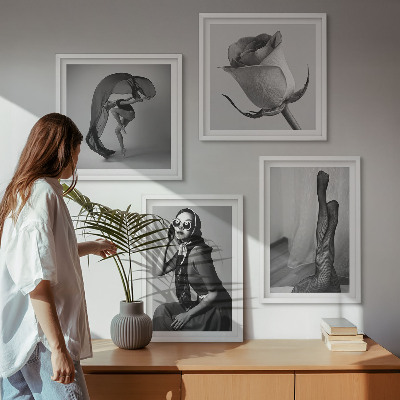 Composição de quadros Retratos elegantes de mulheres sofisticadas