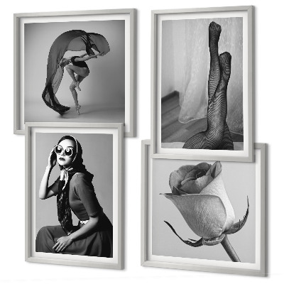 Composição de quadros Retratos elegantes de mulheres sofisticadas