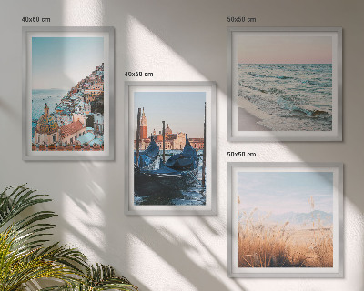Composição de quadros Vistas marítimas de Veneza