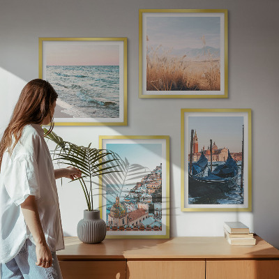 Composição de quadros Vistas marítimas de Veneza