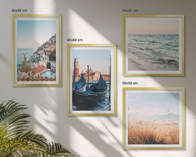 Composição de quadros Vistas marítimas de Veneza