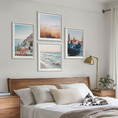 Composição de quadros Vistas marítimas de Veneza
