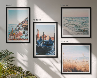 Composição de quadros Vistas marítimas de Veneza