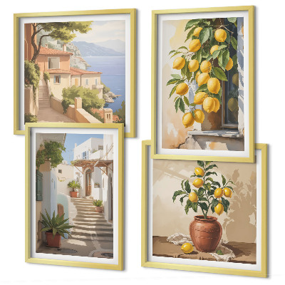Composição de quadros Lemon Streets, Sea View