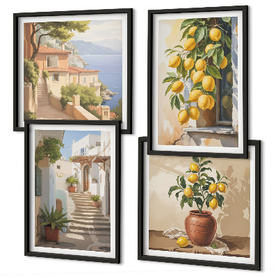 Composição de quadros Lemon Streets, Sea View