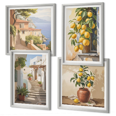 Composição de quadros Lemon Streets, Sea View