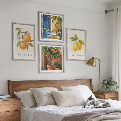 Composição de quadros Limões e laranjas de Amalfi