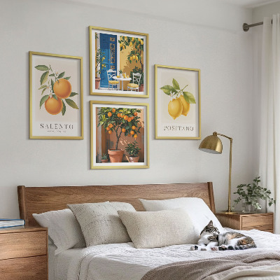 Composição de quadros Limões e laranjas de Amalfi