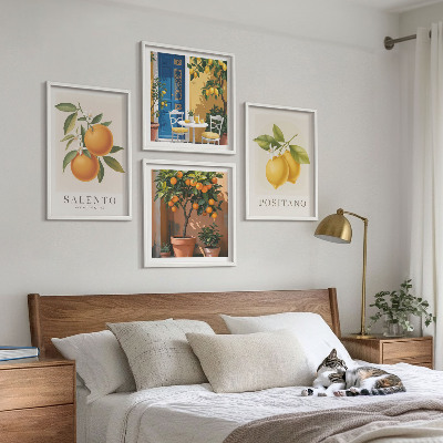 Composição de quadros Limões e laranjas de Amalfi