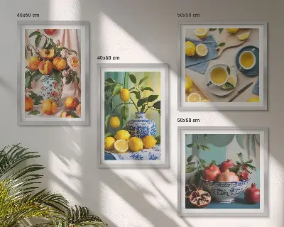 Políptico Figuras Estilosas de Matisse com moldura