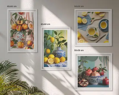 Políptico Figuras Estilosas de Matisse com moldura