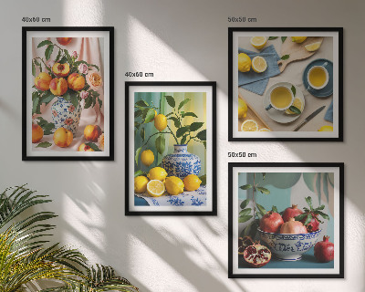 Políptico com moldura Figuras estilosas de Matisse