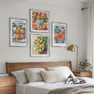 Composição de quadros Cartazes de moda cítrica italiana