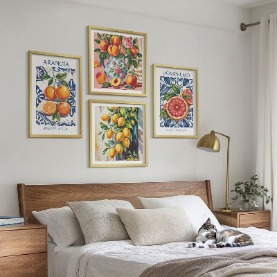 Composição de quadros Cartazes de moda cítrica italiana