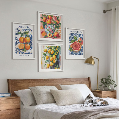 Composição de quadros Cartazes de moda cítrica italiana