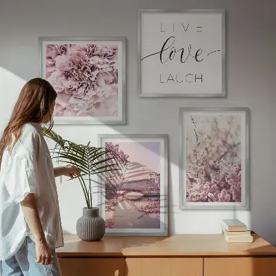 Políptico com moldura tema Ponte das Flores inspiração para a vida