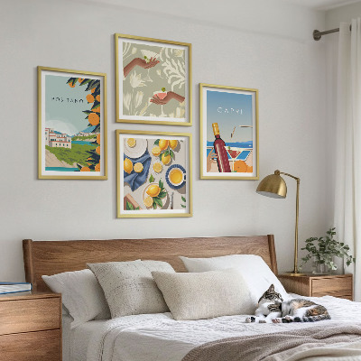 Composição de quadros Férias com Limão Italiano em Capri