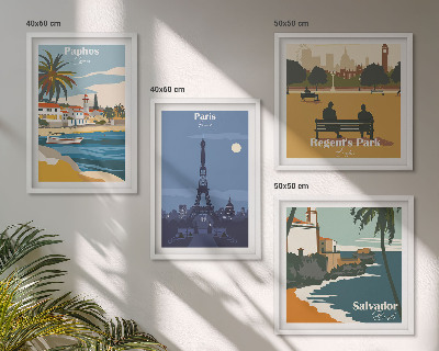 Composição de quadros Arquitetura de cidades costeiras