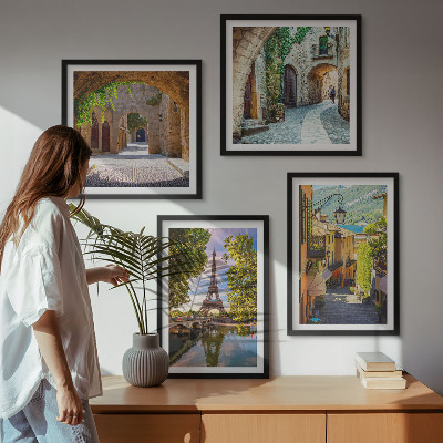 Composição de quadros Arquitetura das ruas de Eiffel