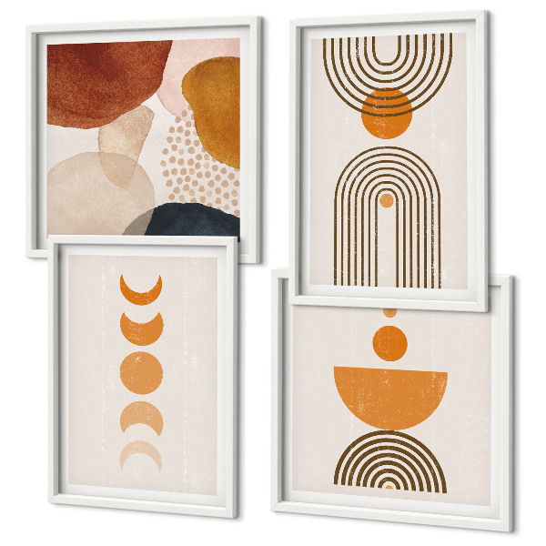 Composição de quadros Decorações minimalistas boho