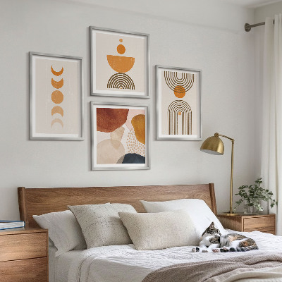 Composição de quadros Decorações minimalistas boho