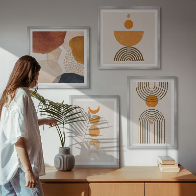 Composição de quadros Decorações minimalistas boho