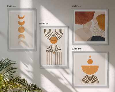 Composição de quadros Decorações minimalistas boho