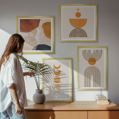 Composição de quadros Decorações minimalistas boho
