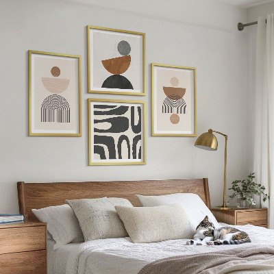 Composição de quadros Design boho abstrato
