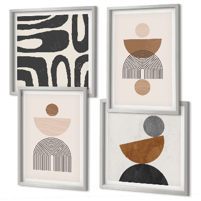 Composição de quadros Design boho abstrato