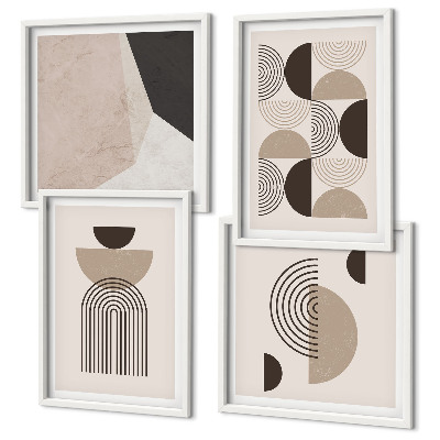Composição de quadros Padrões geométricos abstratos