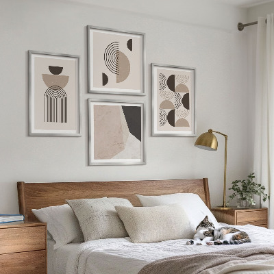 Composição de quadros Padrões geométricos abstratos