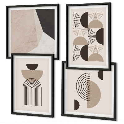Composição de quadros Padrões geométricos abstratos