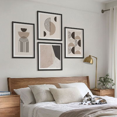 Composição de quadros Padrões geométricos abstratos