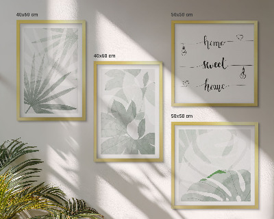 Composição de quadros As folhas das plantas são verde-acinzentadas.