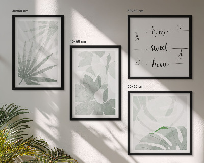 Composição de quadros As folhas das plantas são verde-acinzentadas.