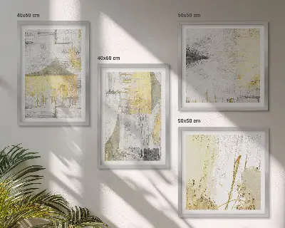 Composição de quadros com padrões minimalistas abstratos