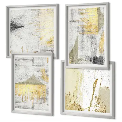 Composição de quadros com padrões minimalistas abstratos