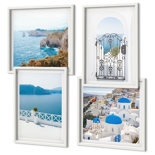 Composição de quadros Arquitetura marítima da Grécia