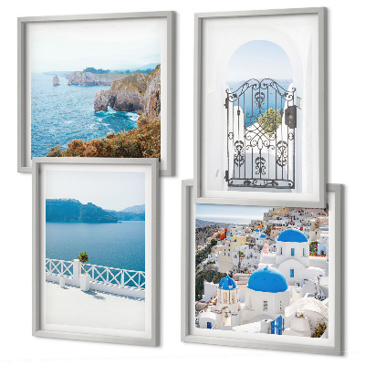 Composição de quadros Arquitetura marítima da Grécia