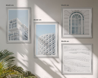 Composição de quadros geometria da arquitetura moderna