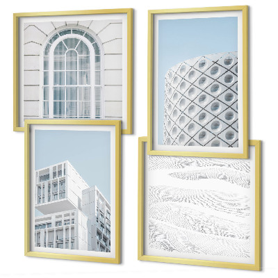 Composição de quadros geometria da arquitetura moderna