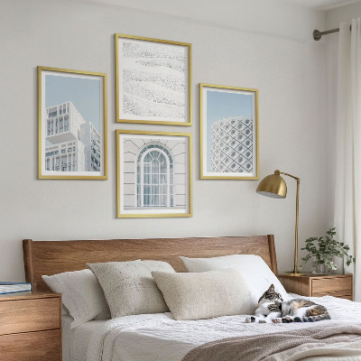 Composição de quadros geometria da arquitetura moderna