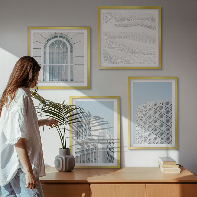 Composição de quadros geometria da arquitetura moderna