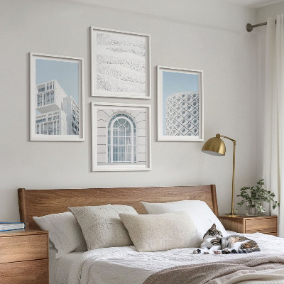 Composição de quadros geometria da arquitetura moderna