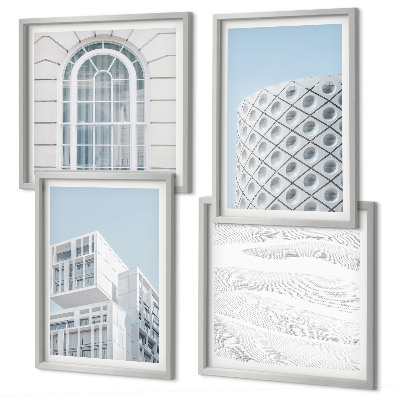 Composição de quadros geometria da arquitetura moderna