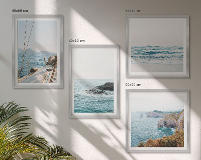 Composição de quadros vistas da paisagem litorânea