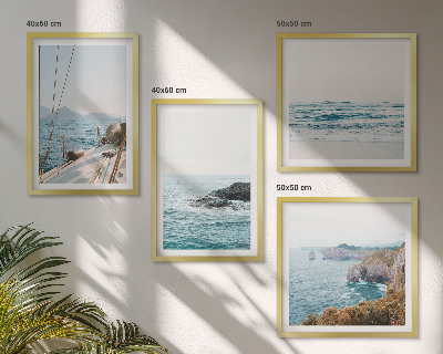 Composição de quadros vistas da paisagem litorânea