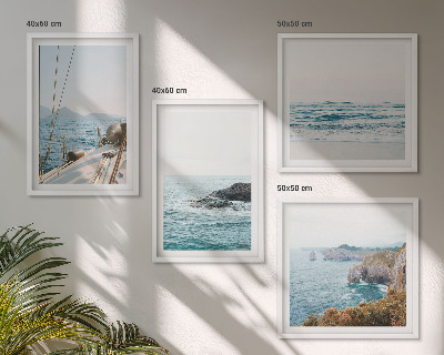 Composição de quadros vistas da paisagem litorânea