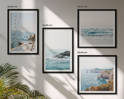 Composição de quadros vistas da paisagem litorânea
